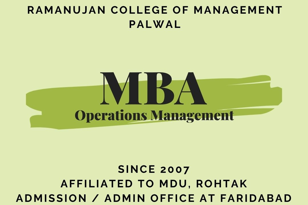 MBA - Operations Management